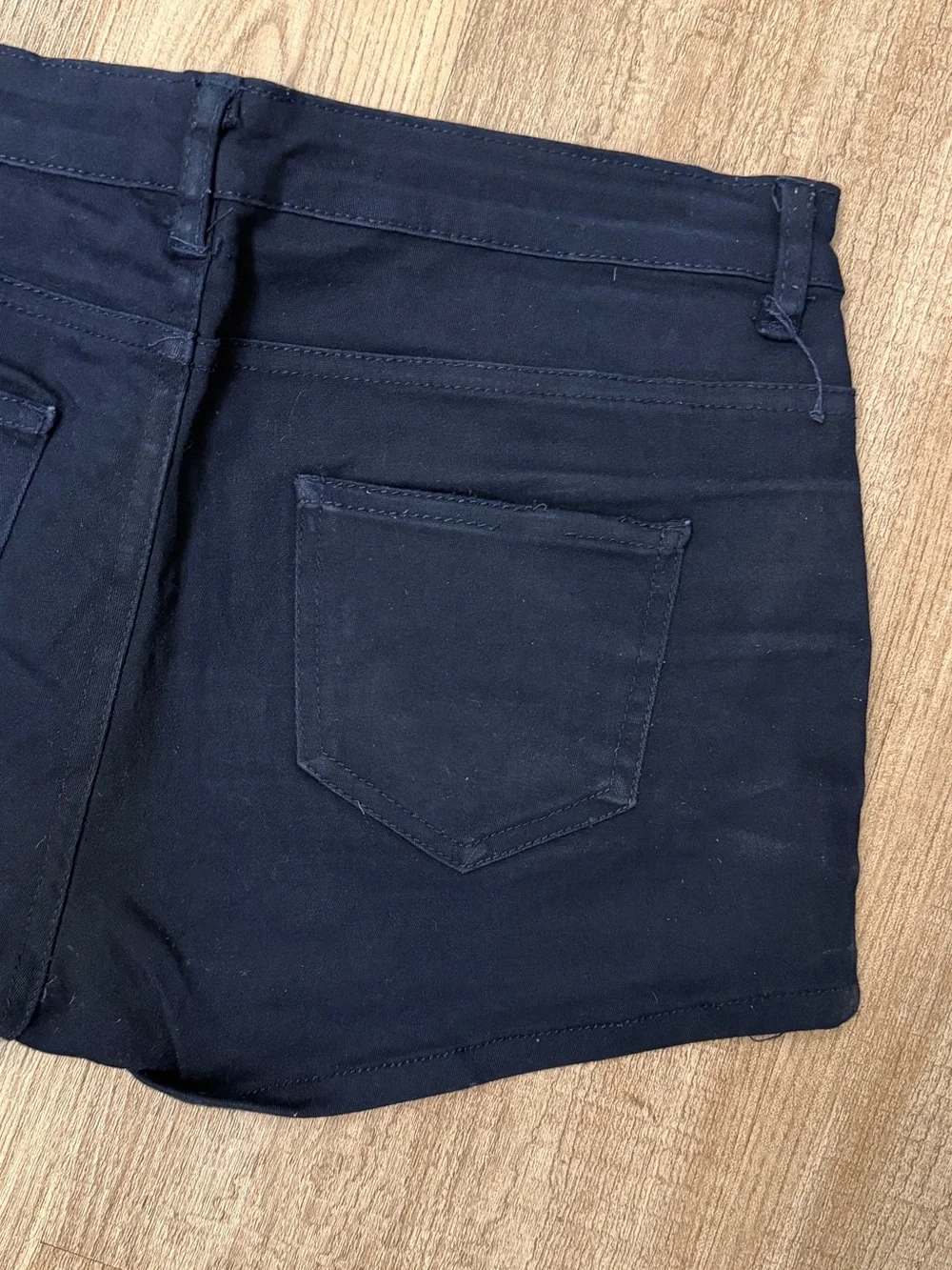 HDE Denim Booty Shorts - Navy